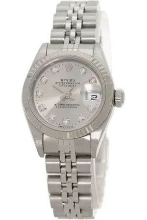 Rolex Pre-owned, Dame, Grå, ONE SIZE, Pre-owned Rustfrit stal watches