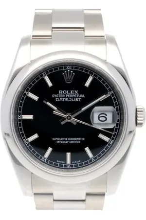 Rolex Pre-owned, Herre, Sort, ONE SIZE, Pre-owned Rustfrit stal watches