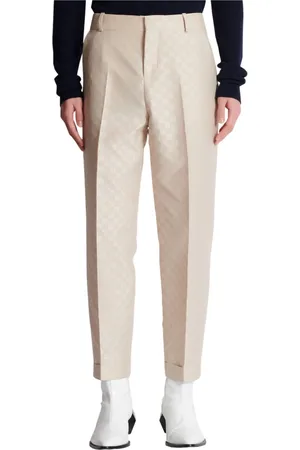 Balmain Bukser, Herre, , S, Uld, PB Labyrinth jacquard straight-leg bukser