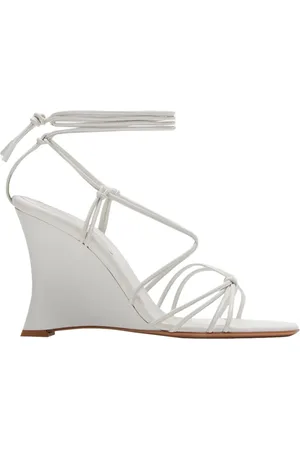 Gianvito Rossi Sko, Dame, Hvid, 41 EU, Læder, Hvid Nappa Læder Sandal Sko
