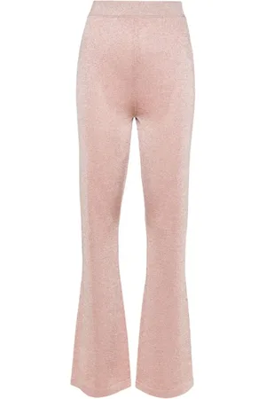 Missoni Bukser, Dame, Lyserød, M, Lurex Straight Leg Bukser