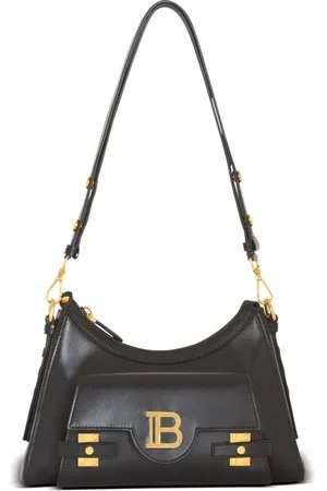 Balmain Taske, Dame, Sort, ONE SIZE, Uld, B-Buzz Hobo Taske