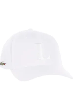 Lacoste Tilbehør, Herre, Hvid, L, Bomuld, Hvid Logo Frontspænde Hat