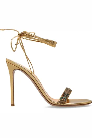 Gianvito Rossi Sko, Dame, Gul, 40 EU, Læder, Hælede sandaler