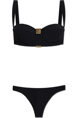 Balmain Badetøj, Dame, Sort, XS, Uld, To-delt badedragt