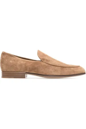 Gianvito Rossi Sko, Herre, Brun, 41 1/2 EU, Klassiske Loafers i Kamel Ruskind