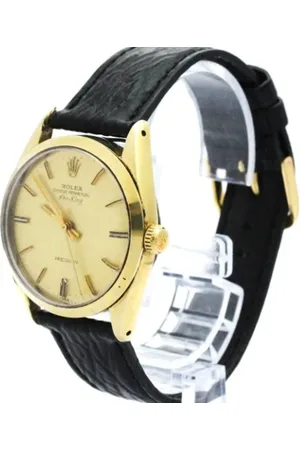 Rolex Pre-owned, Herre, Gul, ONE SIZE, Tyl, Pre-owned Metal watches