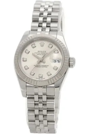 Rolex Pre-owned, Dame, Grå, ONE SIZE, Pre-owned Rustfrit stal watches