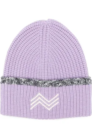 Missoni Tilbehør, Dame, Lilla, ONE SIZE, Uld, Lilla Uldstrik Hue