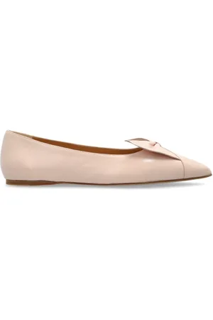 Salvatore Ferragamo Sko, Dame, Lyserød, 36 1/2 EU, Læder, Læderballetflader med en sløjfe