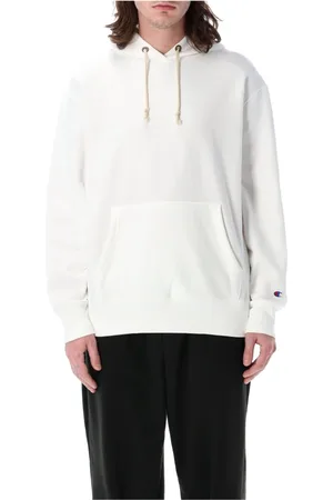 Champion Sweathshirts & Hoodies, Herre, Hvid, S, Uld, Stilfuld hættetrøje til hverdagskomfort