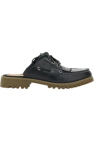 Timberland Sko, Dame, Sort, 37 EU, Læder, Sort Læder Bådsko Mules
