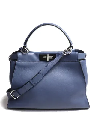 Fendi Pre-owned, Dame, Blå, ONE SIZE, Uld, Pre-owned Laeder fendi-tasker