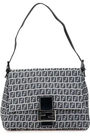 Fendi Pre-owned, Dame, Grå, ONE SIZE, Tyl, Pre-owned Laeder fendi-tasker
