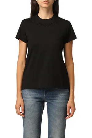 Givenchy Top, Dame, Sort, M, Bomuld, Kædedetalje Bomuld Tee