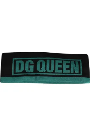 Dolce & Gabbana Tilbehør, Dame, Flerfarvet, ONE SIZE, Luksus Silke Strik Hovedbånd