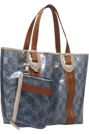 Céline Pre-owned, Dame, Blå, ONE SIZE, Tyl, Pre-owned Vinyl celine-tasker