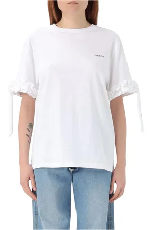 COPERNI Top, Dame, Hvid, S, Hvid Crew Neck T-Shirt