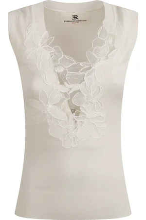ERMANNO SCERVINO Top, Dame, , XS, Bomuld, Strikket Tank Top