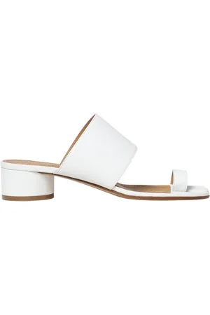 Maison Margiela Sko, Dame, Hvid, 36 EU, Hvide hælede kilesandaler