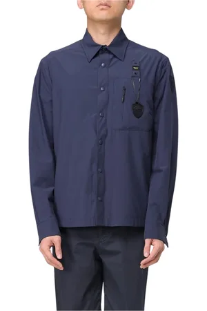 Blauer Skjorte, Herre, Blå, XL, Navy Button-Up Skjorte