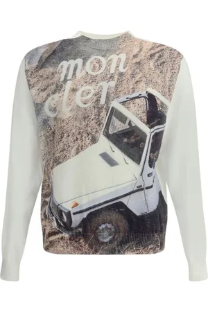 Moncler Strik, Herre, Flerfarvet, L, Mercedes-Benz af Nigo Samarbejde Sweater