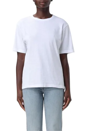 Khaite Top, Dame, Hvid, M, Bomuld, Hvid Bomuld T-Shirt