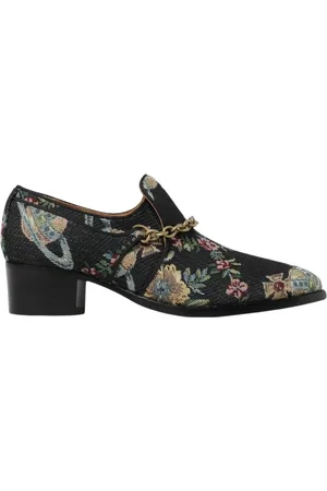 Vivienne Westwood Sko, Dame, Flerfarvet, 40 EU, Læder, Blomstret Kæde Pumps