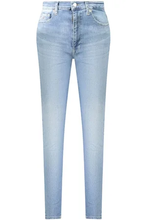 Tommy Hilfiger Jeans, Dame, Blå, W26 L32, Bomuld, Høj Skinny Blå Kvinder Jeans