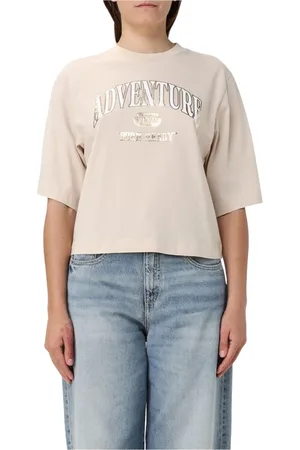 Pinko Top, Dame, , S, Uld, Stilfuld Adventure Graphic Tee