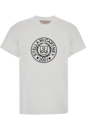 Stella McCartney Top, Dame, Hvid, L, Bomuld, Logo T-shirt