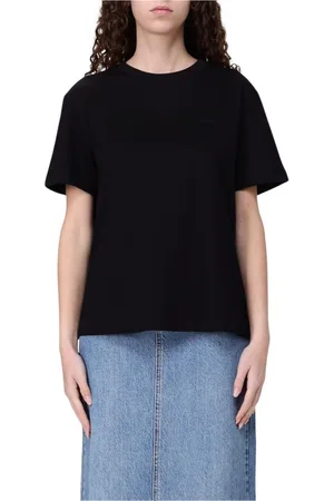 add Top, Dame, Sort, S, Bomuld, Afslappet Hvid Tee