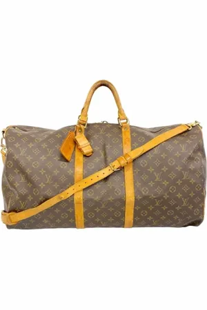 LOUIS VUITTON Pre-owned, Dame, Brun, ONE SIZE, Uld, Pre-owned canvas tasker