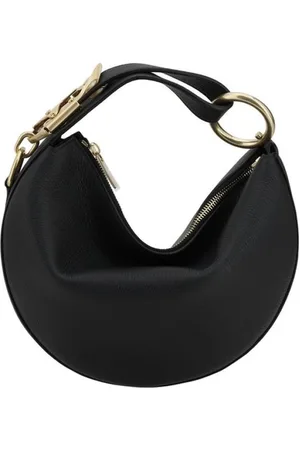 Burberry Taske, Dame, Sort, ONE SIZE, Læder, Halvmåne Stil Læder Hobo Taske