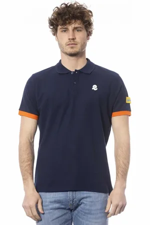 Invicta Top, Herre, Blå, M, Casual Polo Shirt med Brystlogo