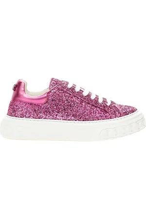 Casadei Sko, Dame, Lyserød, 36 1/2 EU, Læder, Fuchsia Elegance Læder Sneakers
