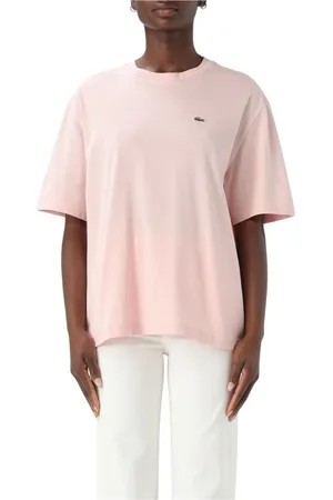 Lacoste Top, Dame, Lyserød, L, Uld, Afslappet T-shirt