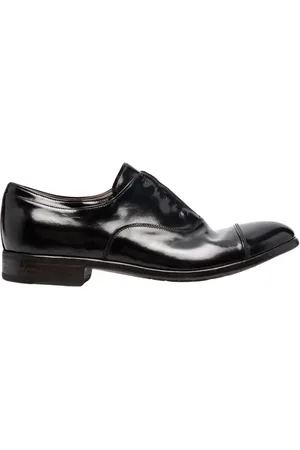 Premiata Sko, Herre, Sort, 42 1/2 EU, Læder, Sort Læder Brogue Oxfords Sko