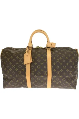 LOUIS VUITTON Pre-owned, Dame, Brun, ONE SIZE, Uld, Pre-owned canvas tasker