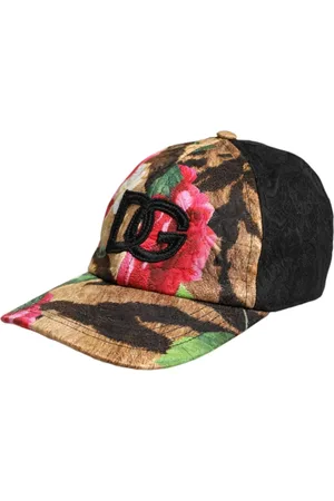 Dolce & Gabbana Tilbehør, Herre, Flerfarvet, 60 CM, Rayon, Multifarvet Logo Patch Baseball Cap