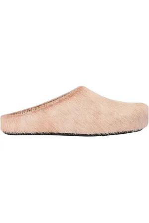 Marni Sko, Herre, , 41 EU, Uld, Haircalf Slippers