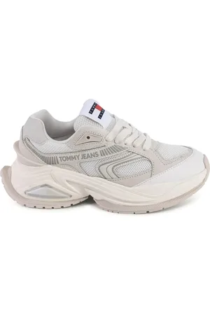 Tommy Hilfiger Sko, Dame, Hvid, 38 EU, Hvide Ruskind Sneakers