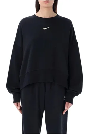Nike Sweathshirts & Hoodies, Dame, Sort, M, Uld, Sportswear Logo Crew Sweatshirt Pink
