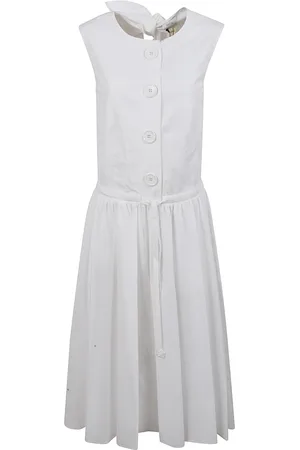 Patou Kjole, Dame, Hvid, S, Hvide Bermuda Shorts