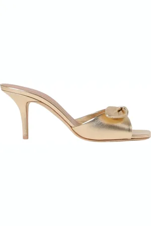 MALONE SOULIERS Sko, Dame, Gul, 36 EU, Uld, Guld Hælede Sandaler til Kvinder