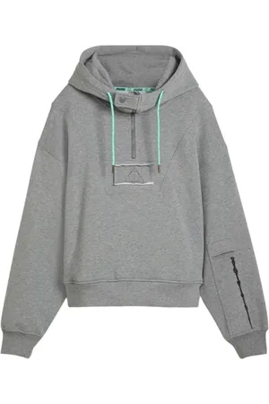 PUMA Sweathshirts & Hoodies, Dame, Grå, XL, Harry Potter Half Zip Sweater