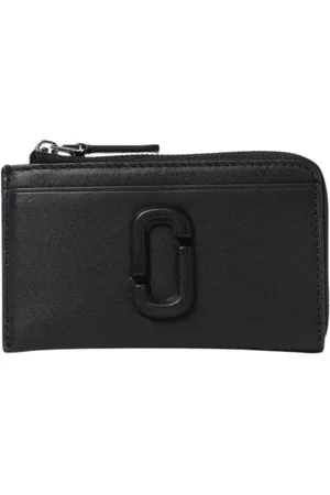 Marc Jacobs Tilbehør, Dame, Sort, ONE SIZE, Læder, Sort Læderkortholder Pung