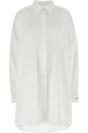Maison Margiela Kjole, Dame, Hvid, S, Bomuld, Hvid Oxford Skjortekjole