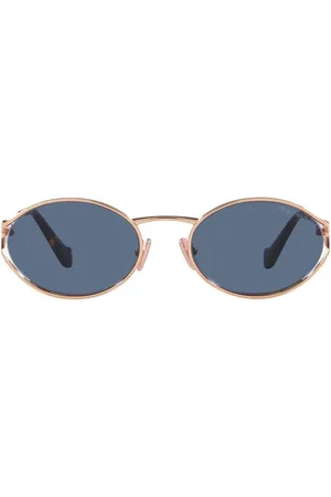 Miu Miu Tilbehør, Dame, Lyserød, 54 MM, Uld, Logo solbriller
