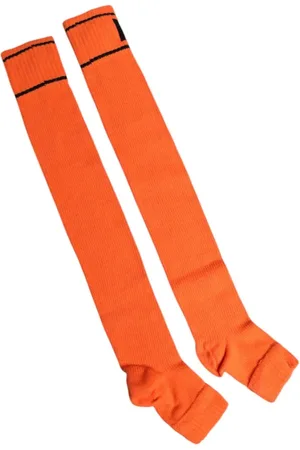 Dolce & Gabbana Undertøj, Herre, , ONE SIZE, Bomuld, Logo Print Open Toe Socks